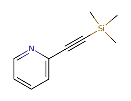 Molecular Structure of 86521-05-3 (2-(TRIMETHYLSILYLETHYNYL)PYRIDINE)