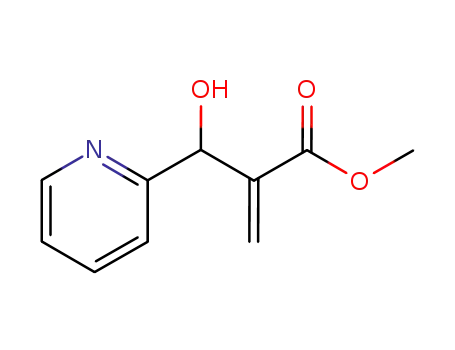 Molecular Structure of 118488-74-7 (methyl 2-(hydroxy(pyridin-2-yl)methyl)acrylate)