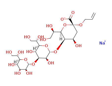 Allyl-O-(L-glycero-α-D-manno-heptopyranosyl)-(1->3)-O-(L-glycero-α-D-manno-heptopyranosyl)-(1->5)-natrium-(3-desoxy-α-D-manno-2-octulopyranosid)onat
