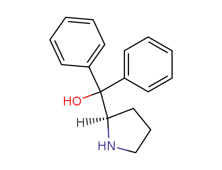 Molecular Structure of 22348-32-9 ((R)-(+)-alpha,alpha-Diphenyl-2-pyrrolidinemethanol)