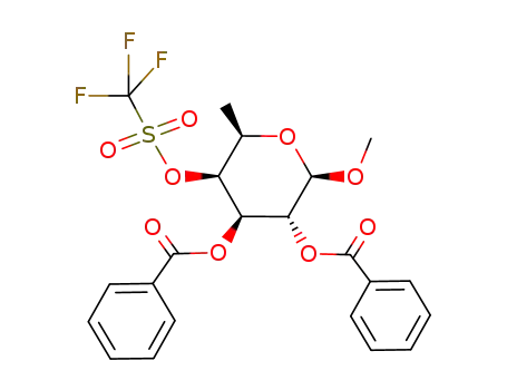 methyl 2,3-di-O-benzoyl-6-deoxy-4-O-trifluoromethanesulfonyl-β-D-galactopyranoside