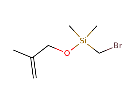 Molecular Structure of 90106-98-2 (Silane, (bromomethyl)dimethyl[(2-methyl-2-propenyl)oxy]-)