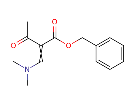 Molecular Structure of 93552-75-1 (Butanoic acid, 2-[(dimethylamino)methylene]-3-oxo-, phenylmethyl ester)