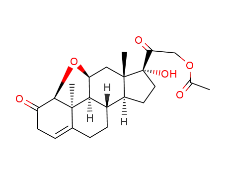 Acetic acid 2-((3aS,4aS,5aS,6R,8aS,8bS,10bS,10cS)-6-hydroxy-5a,10b-dimethyl-3-oxo-3,3a,4a,5,5a,6,7,8,8a,8b,9,10,10b,10c-tetradecahydro-2H-4-oxa-dicyclopenta[a,def]phenanthren-6-yl)-2-oxo-ethyl ester
