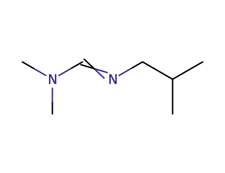 Molecular Structure of 67161-18-6 (Methanimidamide, N,N-dimethyl-N'-(2-methylpropyl)-)