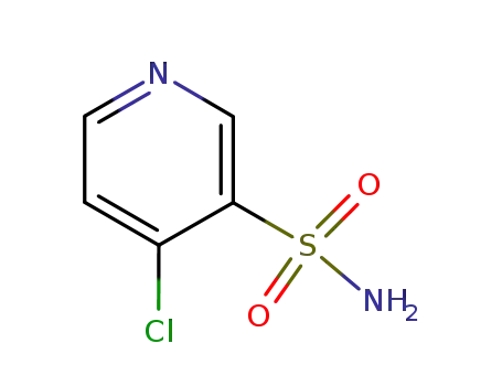 Molecular Structure of 33263-43-3 (4-Chloro-3-pyridinesulfonamide)