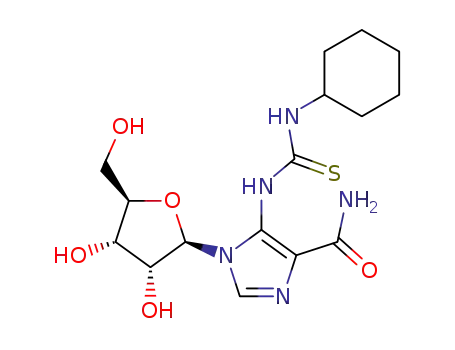 5-<1-(3-cyclohexylthioureido)>-1-(β-D-ribofuranosyl)imidazole-4-carboxamide