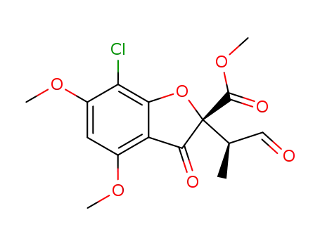 (R)-7-Chloro-4,6-dimethoxy-2-((S)-1-methyl-2-oxo-ethyl)-3-oxo-2,3-dihydro-benzofuran-2-carboxylic acid methyl ester