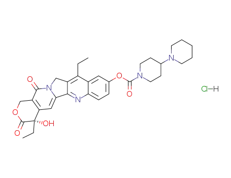 Molecular Structure of 100286-90-6 (Irinotecan hydrochloride)