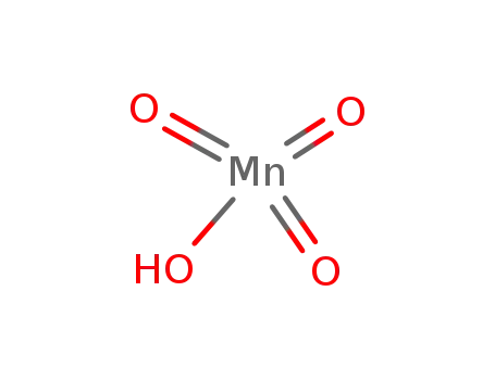 Molecular Structure of 13465-41-3 (permanganic acid)