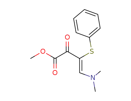 Methyl 4-dimethylamino-2-oxo-3-phenylthio-3-butenoate