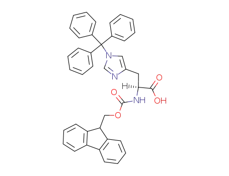 Molecular Structure of 109425-51-6 (N-Fmoc-N'-trityl-L-histidine)