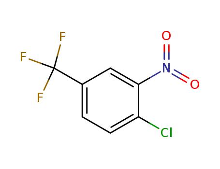 121-17-5,4-Chloro-3-nitrobenzotrifluoride,Benzene, 1-chloro-2-nitro-4-(trifluoromethyl)-;4-Chloro-3-nitrobenzylidyne fluoride;4-Chloro-3-Dinitrobenzotrifluoride;2-Chloro-5-trifluoromethylnitrobenzene;Benzotrifluoride, 4-chloro-3-nitro-;3-Nitro-4-chlorobenzotrifluoride;Toluene, 4-chloro-3-nitro-alpha,alpha,alpha-trifluoro-;4-Chloro-3-nitro-alpha,alpha,alpha-trifluorotoluene;4-Chloro-3-nitro-1-(trifluoromethyl)benzene;2-Chloro-5-(trifluoromethyl)nitrobenzene;Benzene, 1-chloro-2-nitro-4- (trifluoromethyl)-;4-chloro-3-nitro trifluorotoluene;4-chloro-α,α,α-trifluoro-3-nitrotoluene;1-Chloro-2-nitro-4-(trifluorometh...;