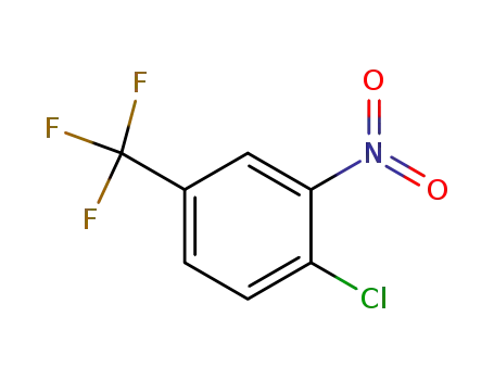 Molecular Structure of 121-17-5 (4-Chloro-3-nitrobenzotrifluoride)