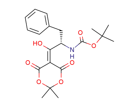 (2'S)-5-<(1-hydroxy-3-phenyl-2-t-butoxycarbonylamino)-propylidene>-2,2-dimethyl-1,3-dioxane-4,6-dione