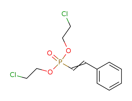 Molecular Structure of 39229-97-5 (Phosphonic acid, (2-phenylethenyl)-, bis(2-chloroethyl) ester)