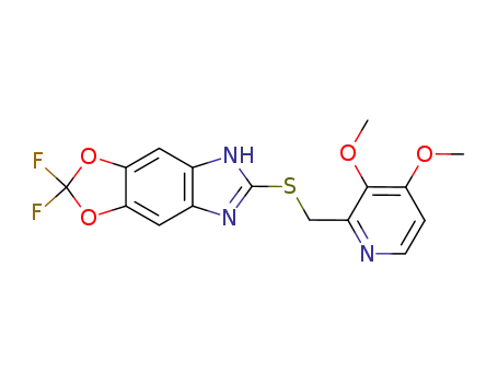 2,2-difluoro-6-[(3,4-dimethoxy-2-pyridyl)methylthio]-5H-[1,3]-dioxolo-[4,5-f]benzimidazole