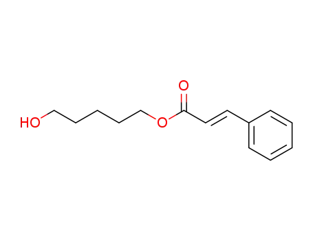 Molecular Structure of 111917-09-0 (2-Propenoic acid, 3-phenyl-, 5-hydroxypentyl ester, (E)-)