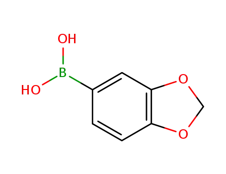 Molecular Structure of 94839-07-3 (3,4-METHYLENEDIOXYPHENYLBORONIC ACID)