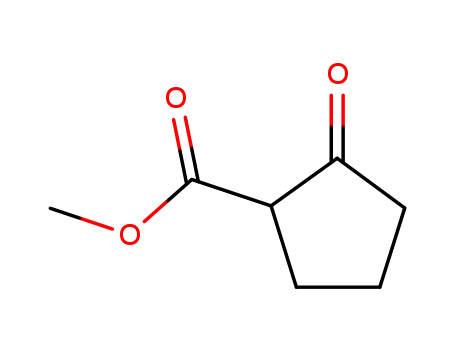 10472-24-9,Methyl 2-cyclopentanonecarboxylate,2-(Methoxycarbonyl)cyclopentanone;2-Carbomethoxycyclopentanone;2-Cyclopentanonecarboxylic acid methyl ester;2-Oxocyclopentanecarboxylicacid methyl ester;Cyclopentenone-2-carboxylic acid methyl ester;Methyl2-cyclopentanone-1-carboxylate;Methyl 2-oxo-1-cyclopentanecarboxylate;Methyl2-oxocyclopentacarboxylate;Methyl 2-oxocyclopentanecarboxylate;Methyl cyclopentanone-2-carboxylate;