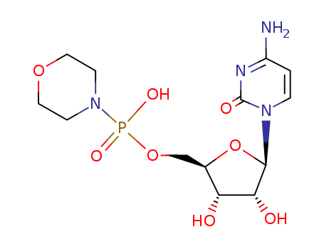 ((2R,3S,4R,5R)-5-(4-amino-2-oxopyrimidin-1(2H)-yl)-3,4-dihydroxy-tetrahydrofuran-2-yl)methyl hydrogen morpholinophosphonate