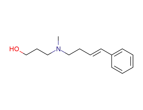 Molecular Structure of 112403-53-9 (1-Propanol, 3-[methyl(4-phenyl-3-butenyl)amino]-, (E)-)