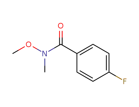 Molecular Structure of 116332-54-8 (4-FLUORO-N-METHOXY-N-METHYLBENZAMIDE)