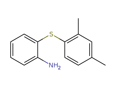 1019453-85-0,2-((2,4-DiMethylphenyl)thio)phenylaMine,2-((2,4-DiMethylphenyl)thio)phenylaMine;2-[(2,4-diMethylphenyl)thio]-BenzenaMine;2-((2,4-dimethylphenyl)thio)aniline