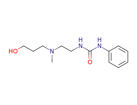 Molecular Structure of 112403-56-2 (Urea, N-[2-[(3-hydroxypropyl)methylamino]ethyl]-N'-phenyl-)