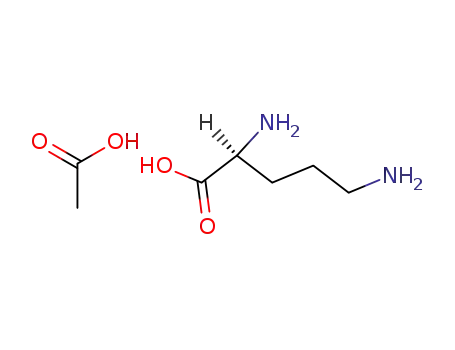 Molecular Structure of 60259-81-6 (L-Ornithine acetate)