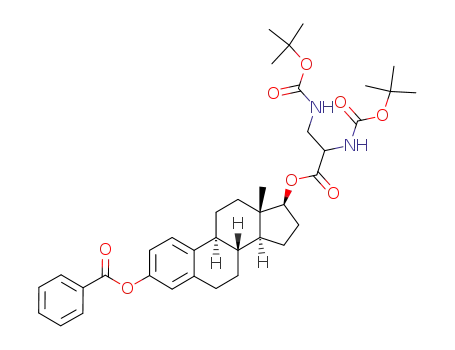 Estra-1,3,5(10)-trien-3,17β-diyl 3-benzoat 17β-(2,3-diamino-N,N'-diBOC-propionat)