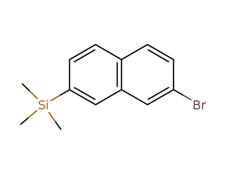 Molecular Structure of 99642-47-4 (Silane, (7-bromo-2-naphthalenyl)trimethyl-)