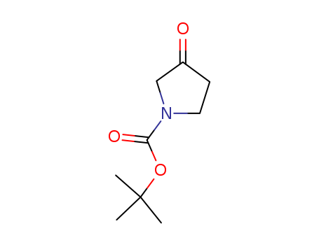 101385-93-7,N-Boc-3-pyrrolidinone,1,1-Dimethylethyl3-oxopyrrolidine-1-carboxylate;1-(tert-Butyloxycarbonyl)pyrrolidin-3-one;1-Pyrrolidinecarboxylicacid, 3-oxo-, 1,1-dimethylethyl ester;1-tert-Butoxycarbonyl-3-pyrrolidinone;3-Oxopyrrolidine-1-carboxylic acid tert-butyl ester;N-(tert-Butoxycarbonyl)-3-pyrrolidinone;N-tert-Butoxylcarbonyl-3-pyrrolidone;tert-Butyl 3-oxo-1-pyrrolidinecarboxylate;1-BOC-3-Pyrrolidinone;