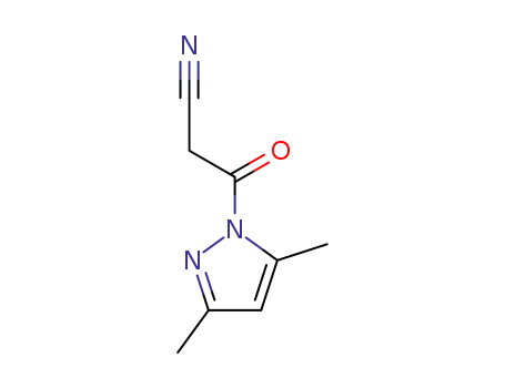 Molecular Structure of 36140-83-7 (1-CYANOACETYL-3,5-DIMETHYLPYRAZOLE)