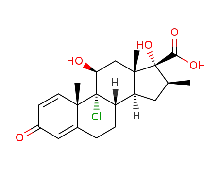 (8S,9R,10S,11S,13S,14S,16S,17R)-9-Chloro-11,17-dihydroxy-10,13,16-trimethyl-3-oxo-6,7,8,9,10,11,12,13,14,15,16,17-dodecahydro-3H-cyclopenta[a]phenanthrene-17-carboxylic acid