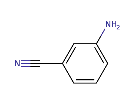 Molecular Structure of 2237-30-1 (3-Aminobenzonitrile)