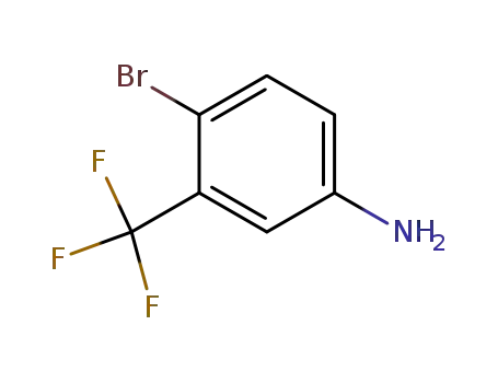 Molecular Structure of 393-36-2 (4-Bromo-3-(trifluoromethyl)aniline)