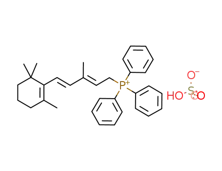 [(2E,4E)-3-methyl-5-(2,6,6-trimethylcyclohex-1-en-1-yl)penta-2,4-dienyl]triphenylphosphonium hydrogensulfate