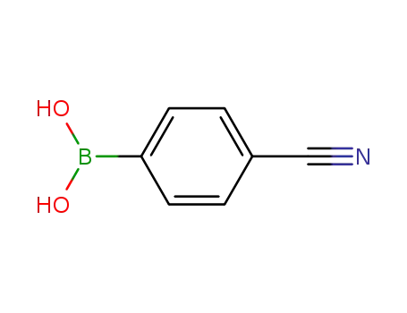 Molecular Structure of 126747-14-6 (4-Cyanophenylboronic acid)