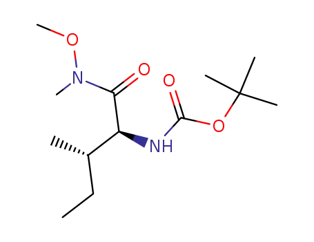 Molecular Structure of 87694-51-7 (BOC-ILE-N(OCH3)CH3)