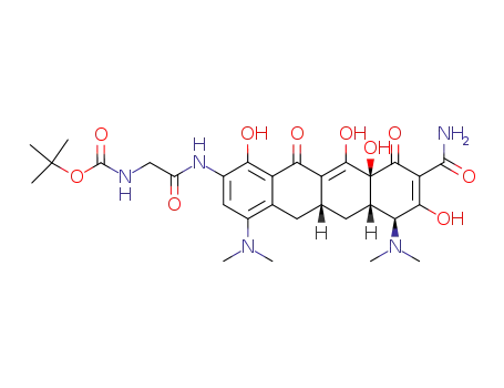 [((5aR,6aS,7S,10aS)-9-Carbamoyl-4,7-bis-dimethylamino-1,8,10a,11-tetrahydroxy-10,12-dioxo-5,5a,6,6a,7,10,10a,12-octahydro-naphthacen-2-ylcarbamoyl)-methyl]-carbamic acid tert-butyl ester