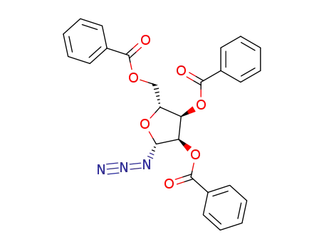 Molecular Structure of 7408-41-5 (2,3,5-Tri-O-benzoyl-beta-D-ribofuranosyl azide)