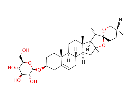 Molecular Structure of 14144-06-0 (Diosgenin glucoside)