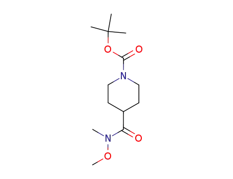 Molecular Structure of 139290-70-3 (1-Boc-4-[methoxy(methyl)carbamoyl]piperidine)