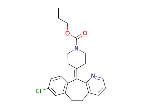Propyl-4-(8-chlor-5,6-dihydro-11H-benzo-<5,6>-cyclohepta-<1,2-b>-pyridin-11-ylidin)-1-piperidincarboxylat