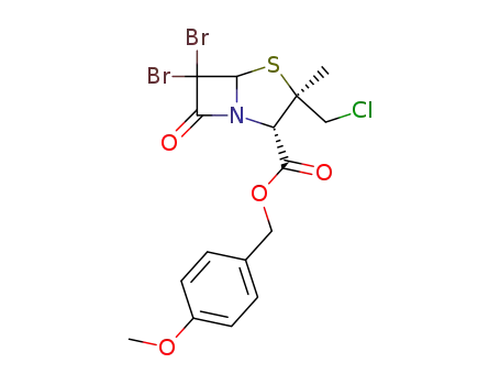 p-methoxybenzyl 6,6-dibromo-2β-chloromethyl-2α-methylpenam-3α-carboxylate