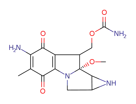 Molecular Structure of 50-07-7 (Mitomycin C)