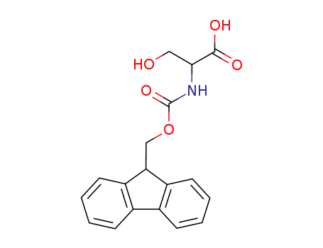 Molecular Structure of 136083-72-2 (Serine, N-[(9H-fluoren-9-ylmethoxy)carbonyl]-)