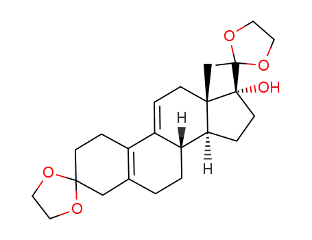 3,20-Bis(ethylenedioxy)-19-norpregna-5(10)9(11)dien-17-ol