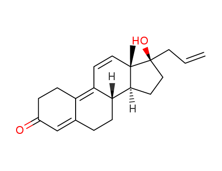 850-52-2,Altrenogest,Estra-4,9,11-trien-3-one,17-hydroxy-17-(2-propenyl)-, (17b)- (9CI);Estra-4,9,11-trien-3-one, 17a-allyl-17-hydroxy- (7CI,8CI);A 35957;Allyltrenbolone;Regumate;